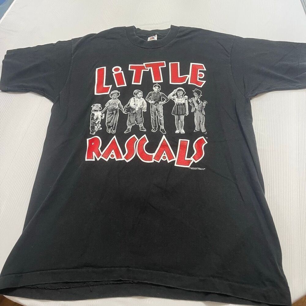 Fruit Of The Loom Little Rascals VTG Black Single Stitch T-Shirt Size XL Rare